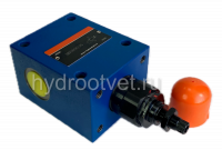 DBDH10G1X/100 - Предохранительный клапан прямого управления Ду10, давление регулировки до 100 бар, тип монтажа - резьбовой, элемент регулировки H = рукоятка