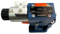 DBW10B2-5X/315CW110-50N9K4 - Предохранительный клапан Ду10 с давлением настройки до 315 бар, управление - X и Y - внутренние с разгрузкой B = открыт с электроуправлением W110