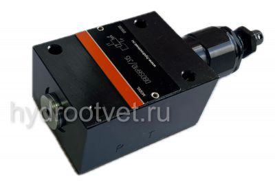 DBDH6P1X/25 - Предохранительный клапан прямого управления Ду6, давление регулировки до 25 бар, тип монтажа - на плиту, элемент регулировки H = рукоятка