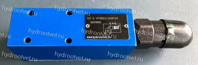DA6VA2A5X/100FSM - Разгрузочный предохранительный клапан Ду6 с давлением настройки до 100 бар, подключение насоса в канал А